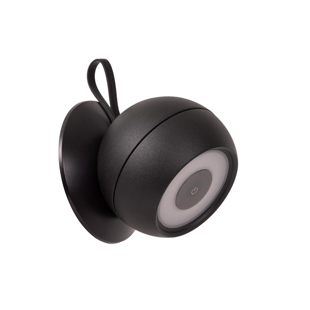 Lucide Oplaadbare wandlampLunex zwart magnetisch - 27251/02/30